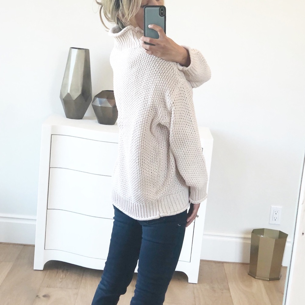 SONOMA Beige Blush Pullover Loose Sweater - Picture 5 of 6